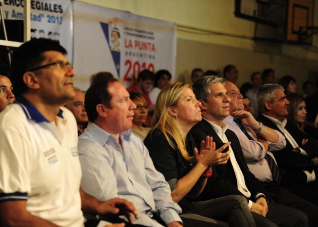 El gobernador de San Luis, Claudio Poggi, asistió al evento acompañado del vicegobernador, Jorge Díaz, el intendente de la ciudad anfitriona, Mario Merlo y la ministra de Deportes, Adelaida Muñiz.