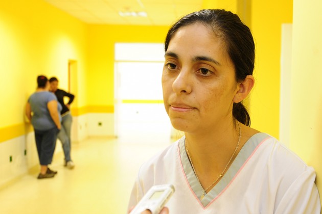 Jefa del Personal de Enfermería, Claudia Oviedo.