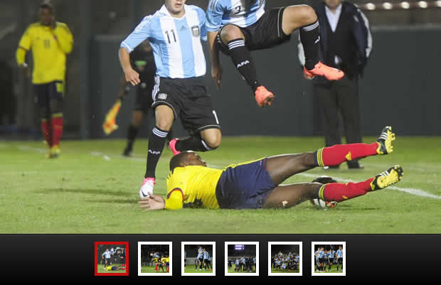 Fotos de la victoria de Argentina ante Colombia