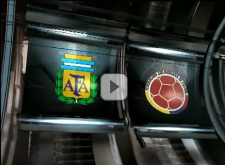 Video con los goles de Argentina vs Colombia