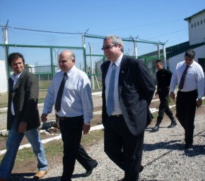 El Ministro de Inclusión Social, Federico Tula Barale, recorrió las instalaciones de la cárcel.