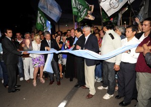 Inauguración del tramo Riobamba- Avenida España del Corredor Vial Central .