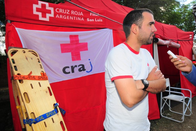 Cristian Lucero, director de socorro en la Cruz Roja.