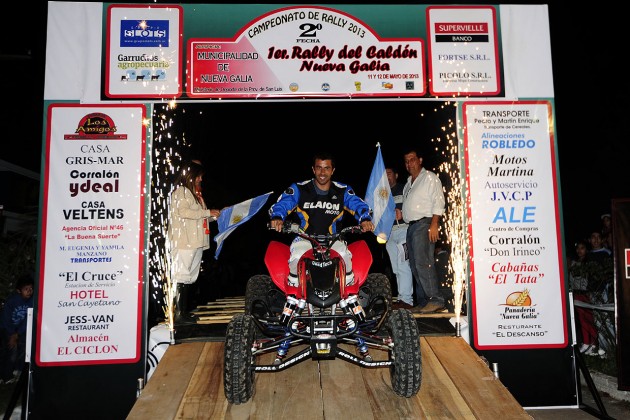 astón Gonzalez el piloto Dakar animará la competencia con su cuatri.