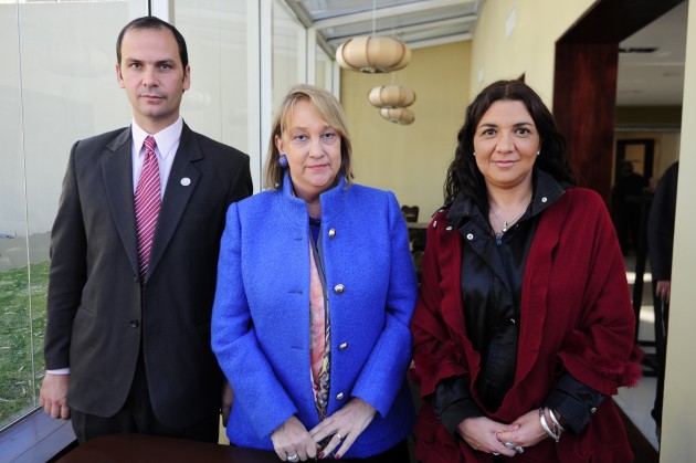 La viceministra de la Nación fue recibida por funcionarios del Gobierno provincial.