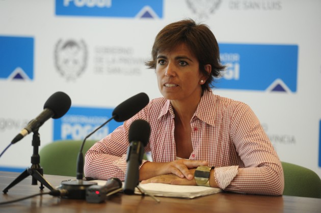 Coordinadora del Ministerio de Deportes, María Gallardo.