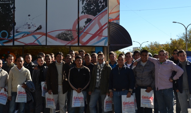 Cadetes del Colegio Militar durante tres días recorrieron la provincia.