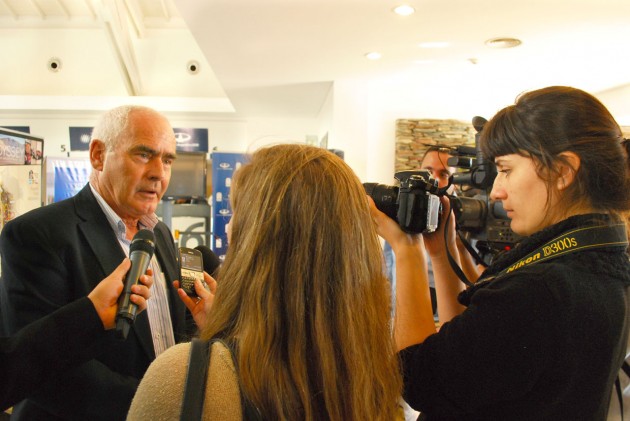 Enrique Meyer estuvo en San Luis para comenzar con la organización del Dakar 2014
