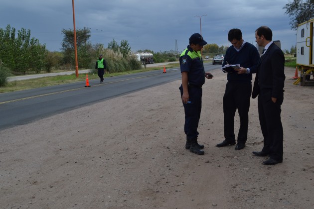 El puesto de control vehicular es uno de los más transitados debido a que se encuentra en una Ruta Nacional 