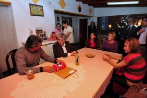La familia  hace unas semanas que ya disfrutan del gas natural.