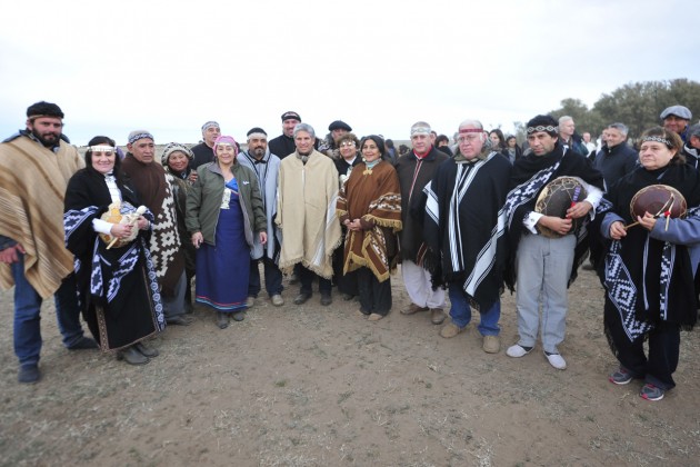 Con el primer rayo de sol, comenzó la celebración del Año Nuevo Ranquel