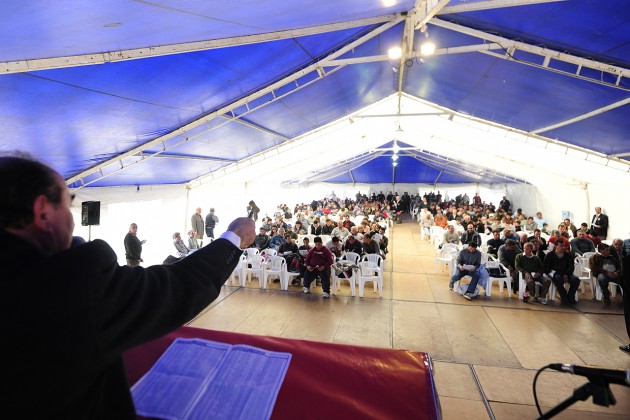 La Asociación de Martilleros tuvo a cargo la subasta con la coordinación del Ministerio de Hacienda