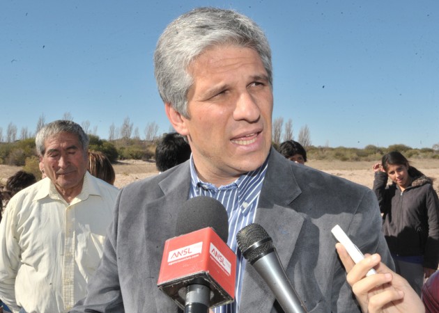 Claudio Poggi describió a la llegada del agua como un nuevo paso en el progreso del departamento Belgrano