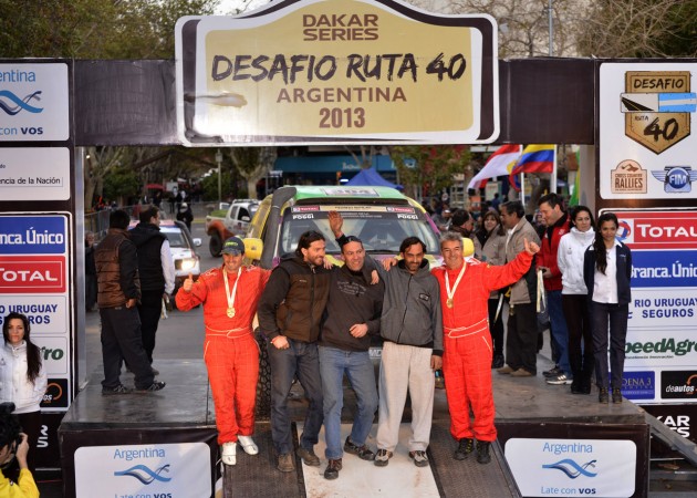 Gandara y el festejo en el  final