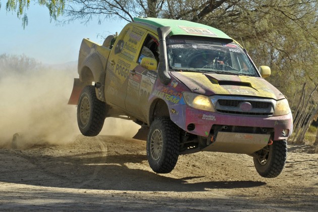 Omar Gandara, navegado por Mauro Piliz, compitieron con una Toyota Hilux en la categoría T1 Diesel