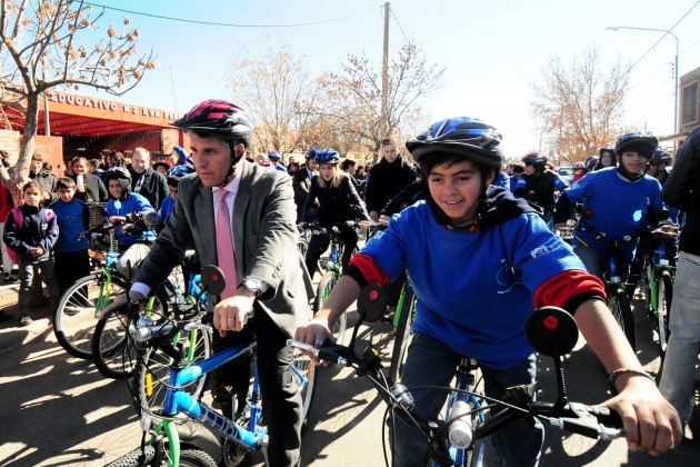 Esta mañana se entregaron 87 bicicletas