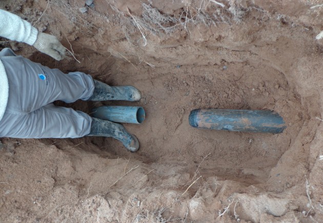 Los trabajadores de las cuadrillas de San Luis Agua desarrollan intensas tareas todos los días