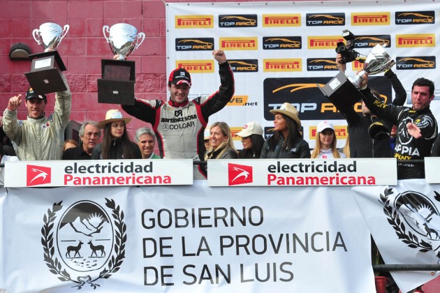 Canapino, el ganador del primer Top Race que se corre en San Luis.
