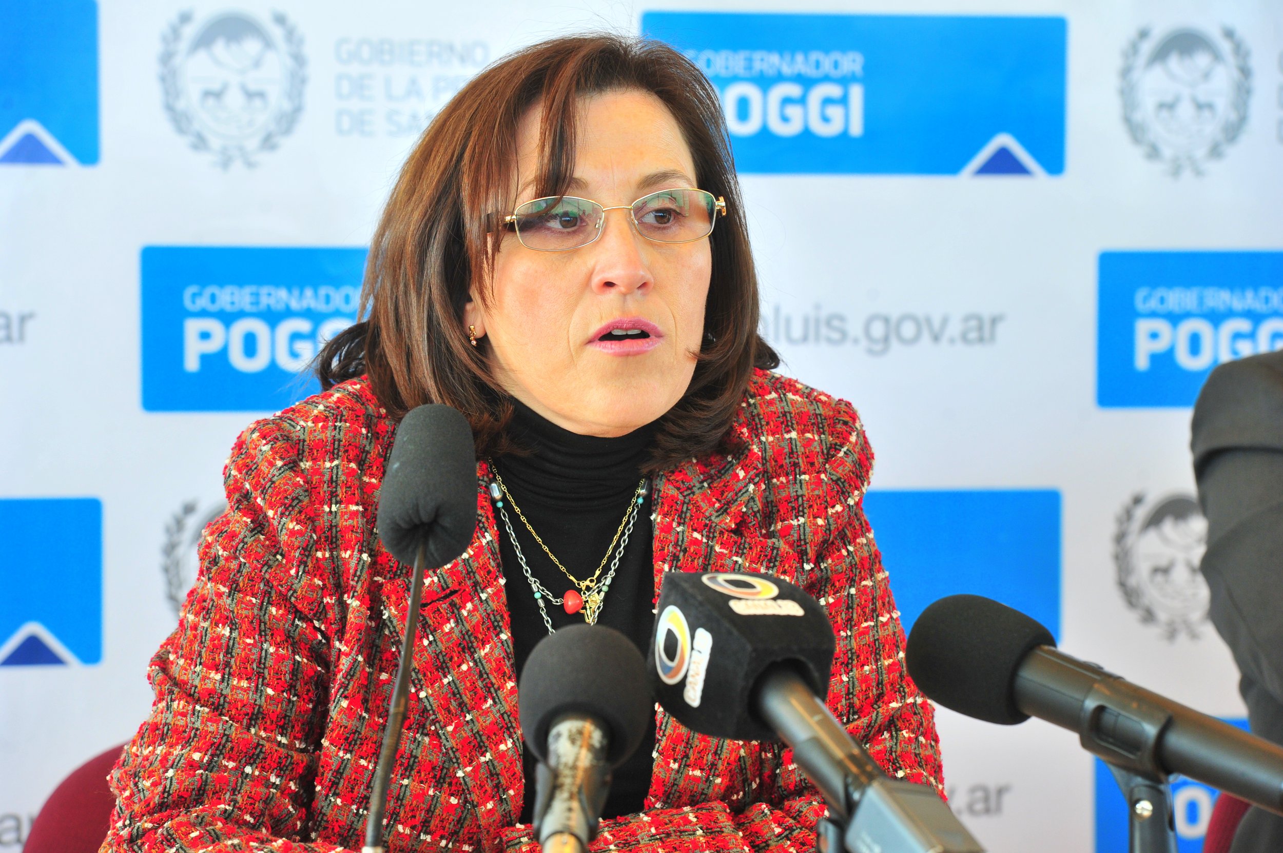 La ministra de Salud, Teresa Nigra, en conferencia de prensa
