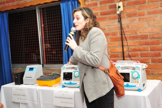 Soria explicó el funcionamiento de los aparatos