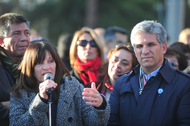 “Este barrio es un ejemplo de lo que significa el trabajo en conjunto”, destacó la intendenta de Merlo, Gloria Petrino.