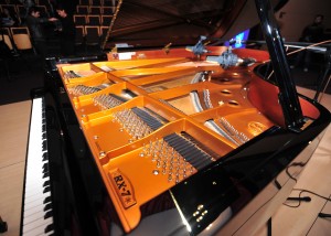 El piano en el centro del escenario, de Caja de Los Trebejos.