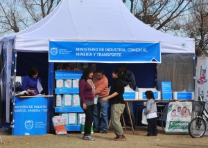 El ministerio de Industria, Comercio, Minería y Transporte, también acompañó la fiesta.