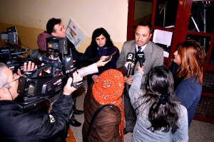 El ministro, Marcelo Sosa dialogó con la prensa.