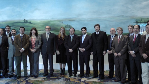 Los participantes del Congreso Federal de Industria.