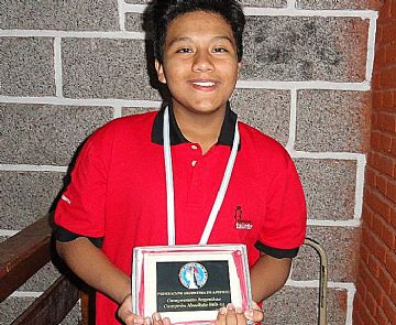 Pablo Acosta (13), uno de los talentos ajedrecísticos formados por la ULP