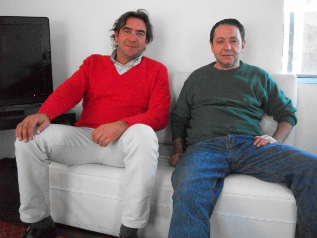 Osvel Costa, junto a fernando Ofria, jefe del Programa San Luis Cine y Música