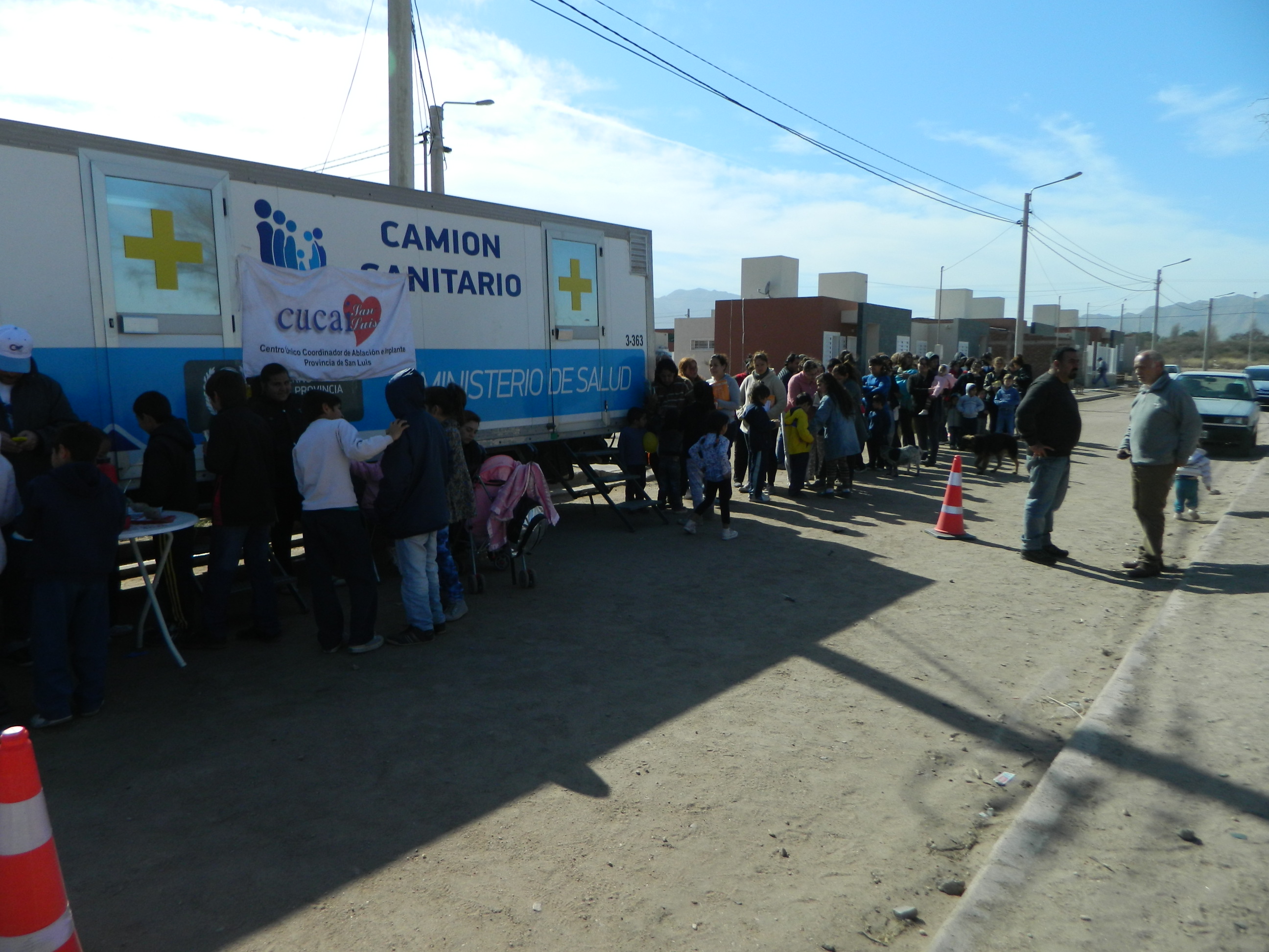 El camión sanitario visitó el barrio 500 Viviendas
