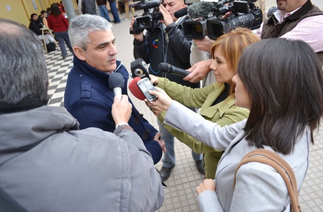 Luego de votar, el Vicegobernador dialogó con los medios