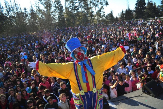 Alegría: los chicos festejaron  su día en el Parque de Las Naciones