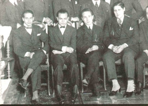 Enrique Susini, Miguel Mujica, César Guerrico y Luis Romero, los “locos de la azotea”