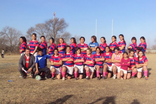 Aquí el equipo de Las Sirenas de rugby femenino 