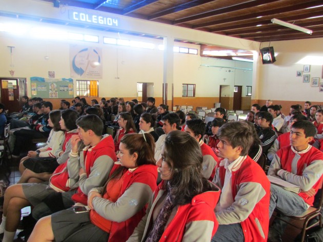 La capacitación  se desarrolló en las instalaciones del colegio Fray Luis Beltrán
