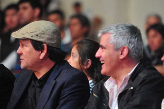 Durán presenció las peleas el viernes en Sociedad Española. 