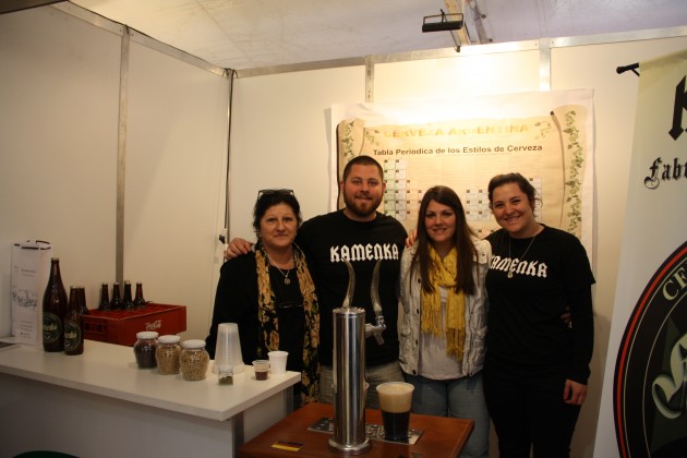 El stand de cerveza Kamenka