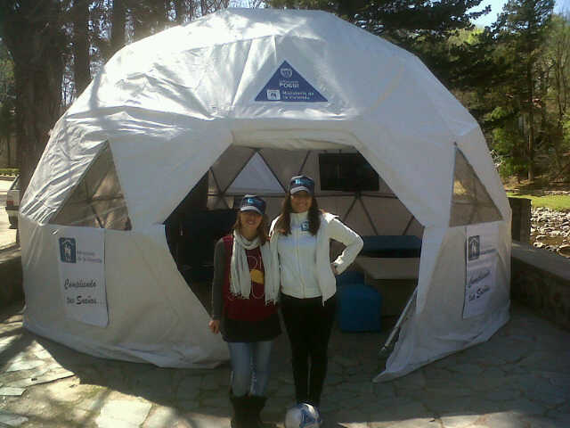 En el stand se informa sobre las acciones en materia de política habitacional 