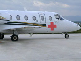 El Gobierno de la Provincia de San Luis, a través del Ministerio de Salud, puso a su disposición un avión sanitario