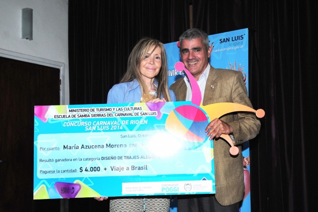 Premio entregado por el VIcegobernador Ing. Jorge Díaz.