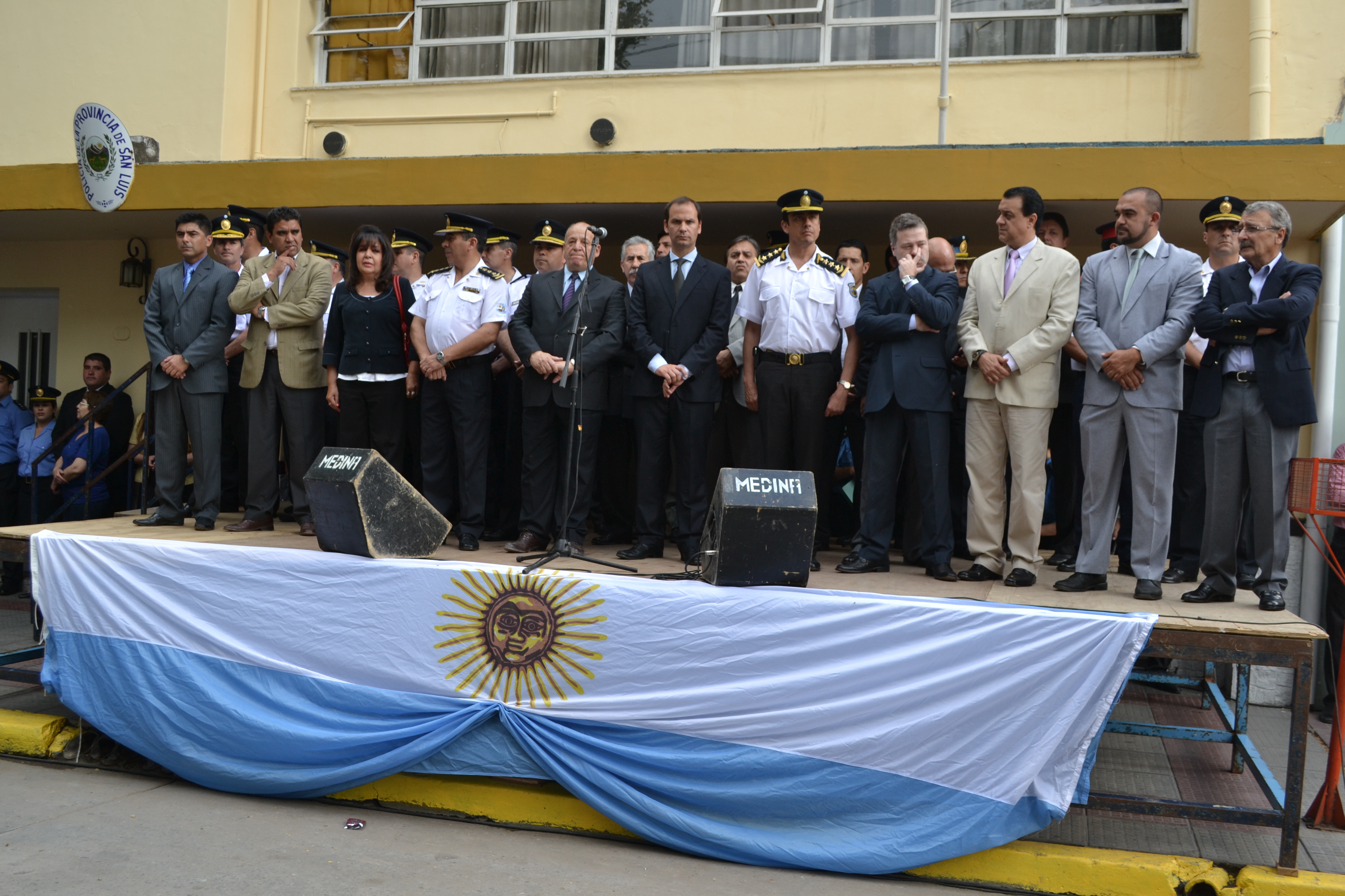 El acto fue presidido por el ministro de Relaciones Institucionales y Seguridad, Martín Olivero