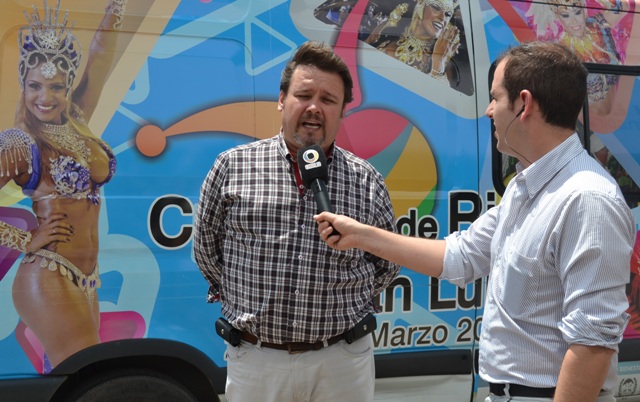 El director de la Escuela de Samba “Sierras del Carnaval”,  Juan José Civalero