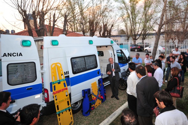 La flamante ambulancia para la localidad de Concarán.