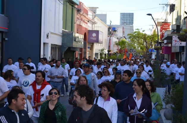 Los militantes de Compromiso Federal recorrieron el centro puntano