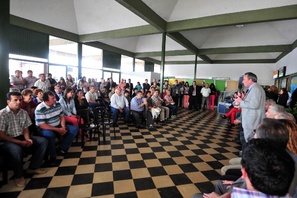 La actividad se desarrolló en la Terminal de Ómnibus de la localidad del departamento Ayacucho