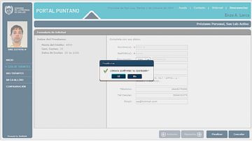 El usuario puede realizar el trámite a través de Portal Puntano en 5 minutos