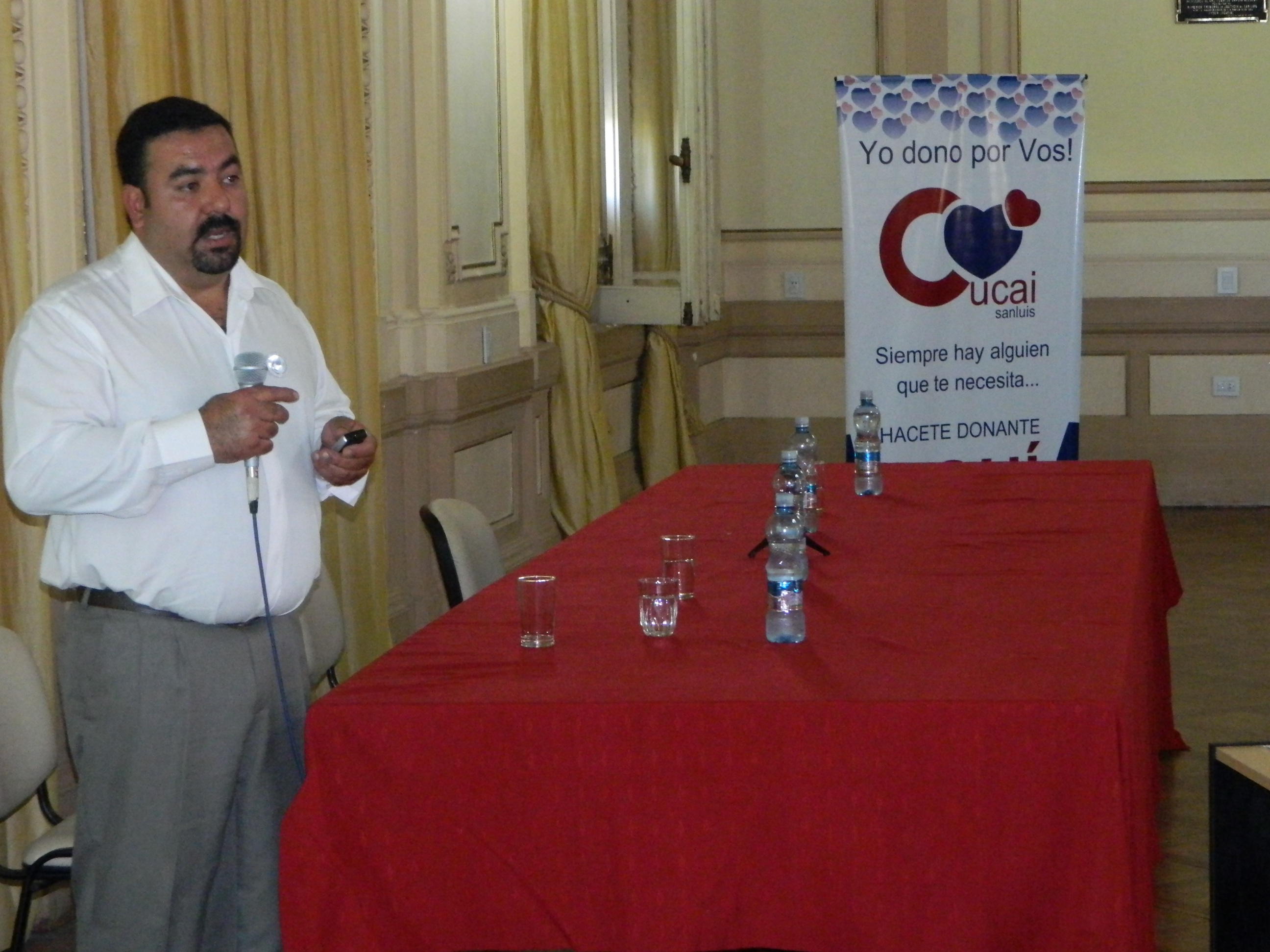 El doctor Jorge Ochoa, coordinador Provincial del CUCAI San Luis, concretó la apertura de la jornada 