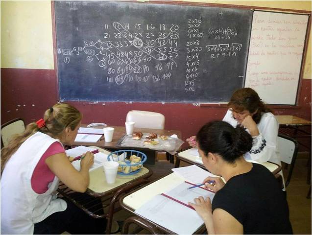 Docentes del Centro Educativo Nº26 “María Palmira Cabral de Becerra” de la Villa de Merlo – Departamento Junín